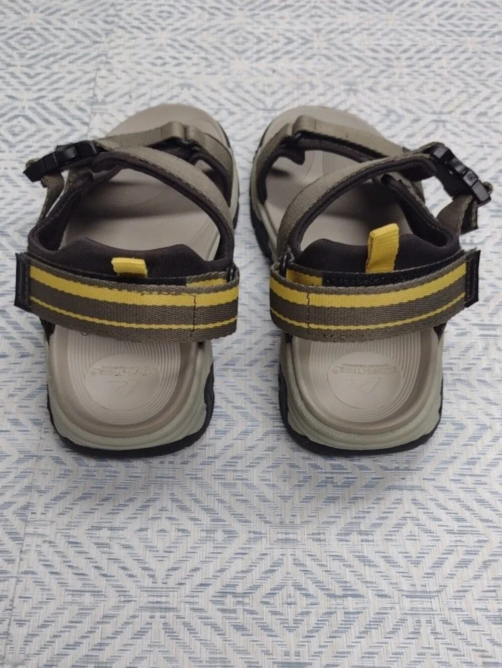 Ozark Trail Olive Green and Yellow Men's Outdoor Sandals